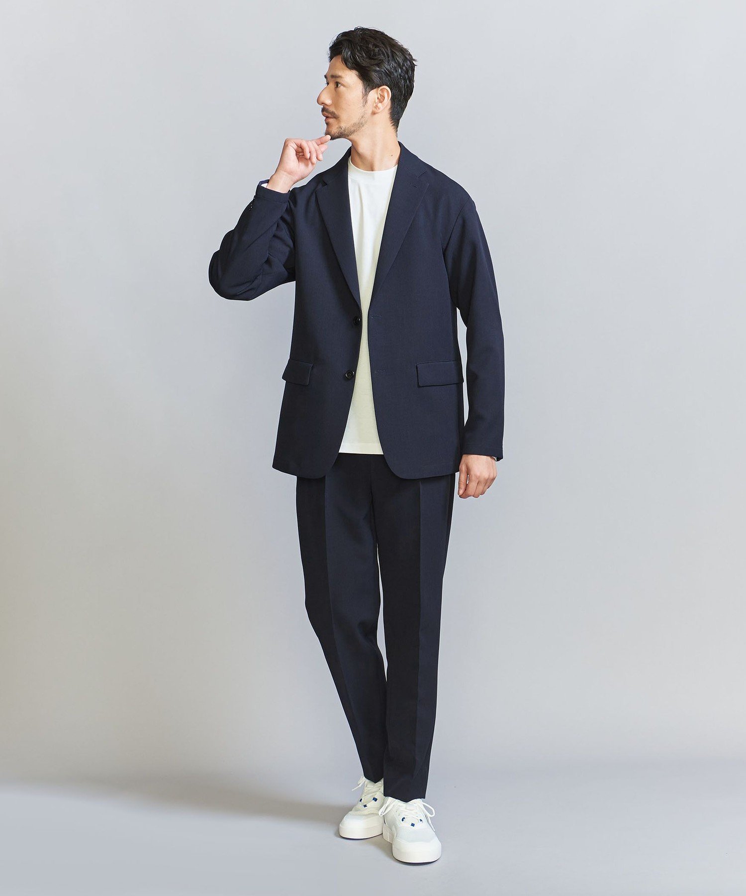 【ビューティ&ユース ユナイテッドアローズ/BEAUTY&YOUTH / UNITED ARROWS / MEN】の【WEB限定 WARDROBE SMART】ダブルクロスウェザー リラックス セットアップ/ジャケット イージーパンツ インテリア・キッズ・メンズ・レディースファッション・服の通販 founy(ファニー) 　ファッション　Fashion　メンズファッション　MEN　ボトムス　Bottoms/Men　インナー　Inner　ウォッシャブル　Washable　コイン　Coin　シェイプ　Shape　ショルダー　Shoulder　シンプル　Simple　ジャケット　Jacket　スマート　Smart　セットアップ　Set Up　テーパード　Tapered　バランス　Balance　ファブリック　Fabric　フィット　Fit　フラップ　Flap　ポケット　Pocket　リラックス　Relax　エレガント 上品　Elegant　ビジネス 仕事 通勤　Business　NAVY|ID: prp329100004139980 ipo3291000000028529714