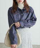 【ナチュラルクチュール/natural couture】のデニム風ショート丈ブルゾン 人気、トレンドファッション・服の通販 founy(ファニー) ファッション Fashion レディースファッション WOMEN アウター Coat Outerwear ブルゾン Blouson/Jackets 2024年 2024 2024-2025秋冬・A/W Aw/Autumn/Winter/Fw/Fall/2024-2025 インナー Inner クロップド Cropped コンパクト Compact ショート Short ジャケット Jacket スラックス Slacks デニム Denim ブルゾン Blouson ポケット Pocket マーメイド Mermaid ミックス Mix ロング Long thumbnail インディゴブルー|ID: prp329100004139989 ipo3291000000028715003