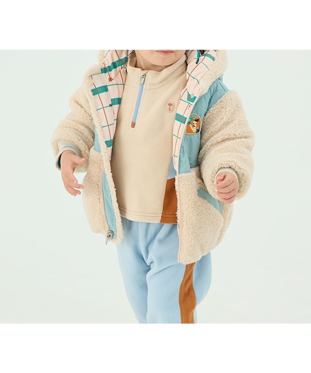 【モイモルン/moimoln / KIDS】の【リバーシブル】ペインターワッペンダウン 人気、トレンドファッション・服の通販 founy(ファニー) 　ファッション　Fashion　キッズファッション　KIDS　おすすめ　Recommend　ダウン　Down　チェック　Check　リバーシブル　Reversible　 other-1|ID: prp329100004140161 ipo3291000000028552682