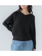 【コカ/COCA】の前後2WAYドルマンVネックニット 人気、トレンドファッション・服の通販 founy(ファニー) ファッション Fashion レディースファッション WOMEN トップス・カットソー Tops/Tshirt ニット Knit Tops Vネック V-Neck シンプル Simple スラックス Slacks デニム Denim 定番 Standard ポケット Pocket ルーズ Loose おすすめ Recommend 2024年 2024 2024-2025秋冬・A/W Aw/Autumn/Winter/Fw/Fall/2024-2025 thumbnail Black|ID: prp329100004140290 ipo3291000000028631079