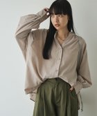 【コーエン/COEN】のバックシャーリングボイルスキッパーブラウス BEIGE|ID: prp329100004140296 ipo3291000000028792910