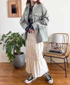 【ローリーズファーム/LOWRYS FARM】のシャーリングフレアスカート 人気、トレンドファッション・服の通販 founy(ファニー) ファッション Fashion レディースファッション WOMEN スカート Skirt Aライン/フレアスカート Flared A-Line Skirts なめらか Smooth イエロー Yellow シャーリング Shirring シンプル Simple プリント Print thumbnail アイボリー08|ID: prp329100004140823 ipo3291000000028713671