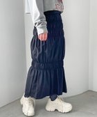 【ローリーズファーム/LOWRYS FARM】のシャーリングフレアスカート 人気、トレンドファッション・服の通販 founy(ファニー) ファッション Fashion レディースファッション WOMEN スカート Skirt Aライン/フレアスカート Flared A-Line Skirts なめらか Smooth イエロー Yellow シャーリング Shirring シンプル Simple プリント Print thumbnail ブラック09|ID: prp329100004140823 ipo3291000000028713674