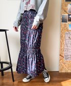 【ローリーズファーム/LOWRYS FARM】のシャーリングフレアスカート 人気、トレンドファッション・服の通販 founy(ファニー) ファッション Fashion レディースファッション WOMEN スカート Skirt Aライン/フレアスカート Flared A-Line Skirts なめらか Smooth イエロー Yellow シャーリング Shirring シンプル Simple プリント Print thumbnail ネイビー88|ID: prp329100004140823 ipo3291000000028713680