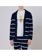 【ジェラートピケ オム/GELATO PIQUE HOMME / MEN】の【HOMME】パウダーボーダーカーディガン 人気、トレンドファッション・服の通販 founy(ファニー) ファッション Fashion メンズファッション MEN おすすめ Recommend カーディガン Cardigan ギフト プレゼント Gift Present シンプル Simple セットアップ Set Up パウダー Powder フロント Front ボーダー Border ポケット Pocket ロング Long thumbnail NVY[089]|ID: prp329100004140988 ipo3291000000028805817