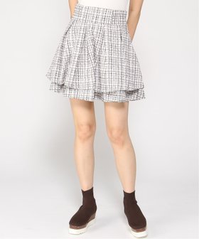 【イング/INGNI】 ツイードタックミニフレアSK人気、トレンドファッション・服の通販 founy(ファニー) ファッション Fashion レディースファッション WOMEN スカート Skirt ガーリー Girly サイドジップ Side Zip ショート Short ダブル Double ツイード Tweed トレンド Trend フィット Fit フリル Frills フレア Flare |ID:prp329100004141175