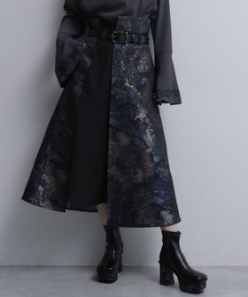 【ハレ/HARE】のラメアートジャガードキリカエスカート 人気、トレンドファッション・服の通販 founy(ファニー) ファッション Fashion レディースファッション WOMEN スカート Skirt おすすめ Recommend フレア Flare エレガント 上品 Elegant 無地 Plain Color |ID:prp329100004141993