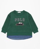 【その他のブランド/Other】の【POLO BCS】ロゴアップリケ長袖Tシャツ 人気、トレンドファッション・服の通販 founy(ファニー) ファッション Fashion キッズファッション KIDS スリット Slit フロント Front 長袖 Long Sleeve thumbnail グリーン|ID: prp329100004141998 ipo3291000000028841962