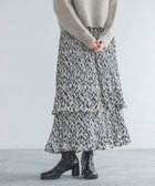 【アパートバイローリーズ/apart by lowrys】の【再入荷】ホソプリーツティアードスカート 人気、トレンドファッション・服の通販 founy(ファニー) ファッション Fashion レディースファッション WOMEN スカート Skirt ティアードスカート Tiered Skirts おすすめ Recommend ジョーゼット Georgette スウェット Sweat フェミニン Feminine フリル Frills プリーツ Pleats 人気 Popularity 再入荷 Restock/Back In Stock/Re Arrival thumbnail 総柄×モノトーン10|ID: prp329100004142054 ipo3291000000028536825