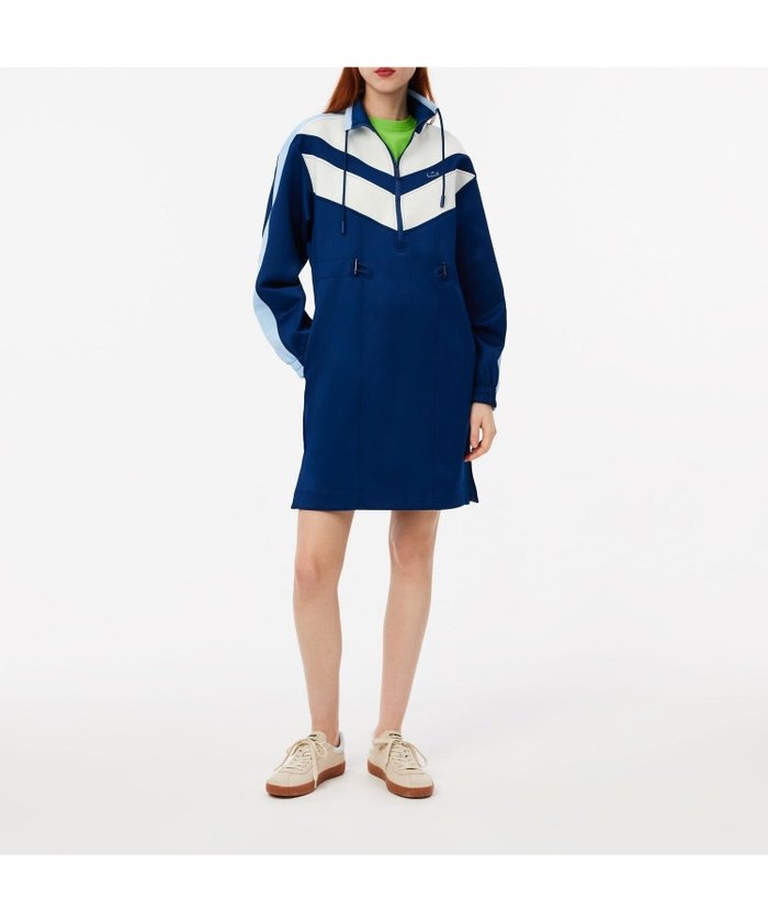 【ラコステ/LACOSTE】のライン切り替え トラックジャケットドレス / ハーフジップワンピース インテリア・キッズ・メンズ・レディースファッション・服の通販 founy(ファニー) https://founy.com/ ファッション Fashion レディースファッション WOMEN アウター Coat Outerwear ジャケット Jackets ワンピース Dress ドレス Party Dresses エレガント 上品 Elegant クラシック Classic ジャケット Jacket スリーブ Sleeve ドレス Dress ドローストリング Drawstring パターン Pattern フェミニン Feminine フロント Front ヨーク Yoke |ID: prp329100004142263 ipo3291000000028441663