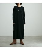 【アダム エ ロペ/ADAM ET ROPE'】の【ADAM ET ROPE 】ベロア BOTANICAL DYED LOOSE DRESS ブラック(01)|ID: prp329100004142296 ipo3291000000028442074