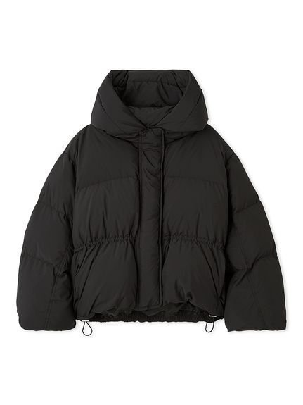 【フレイ アイディー/FRAY I.D】のフードドロストショートダウンコート インテリア・キッズ・メンズ・レディースファッション・服の通販 founy(ファニー) 　ファッション　Fashion　レディースファッション　WOMEN　アウター　Coat Outerwear　コート　Coats　ダウン　Down Coats And Jackets　イタリア　Italy　ショート　Short　ダウン　Down　ドローコード　Draw Cord　人気　Popularity　フロント　Front　防寒　Cold Protection　ルーズ　Loose　冬　Winter　BLK[009]|ID: prp329100004142964 ipo3291000000028456950