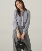 【プロポーション ボディドレッシング/PROPORTION BODY DRESSING】のボウタイレイヤードブラウス 24AW ブルー|ID: prp329100004143498 ipo3291000000028904943