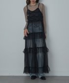 【その他のブランド/Other】のMAISON BREEZE reveur/チュールティアード レースキャミワンピース 24AW BLK|ID: prp329100004143849 ipo3291000000028462053