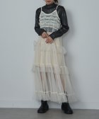 【その他のブランド/Other】のMAISON BREEZE reveur/チュールティアード レースキャミワンピース 24AW IVR|ID: prp329100004143849 ipo3291000000028462054