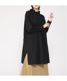 【その他のブランド/Other】のコットンツイルタックチュニック 人気、トレンドファッション・服の通販 founy(ファニー) ファッション Fashion レディースファッション WOMEN トップス・カットソー Tops/Tshirt カフス Cuffs スリット Slit チュニック Tunic フリル Frills ボトム Bottom thumbnail ブラック|ID: prp329100004143867 ipo3291000000028462109