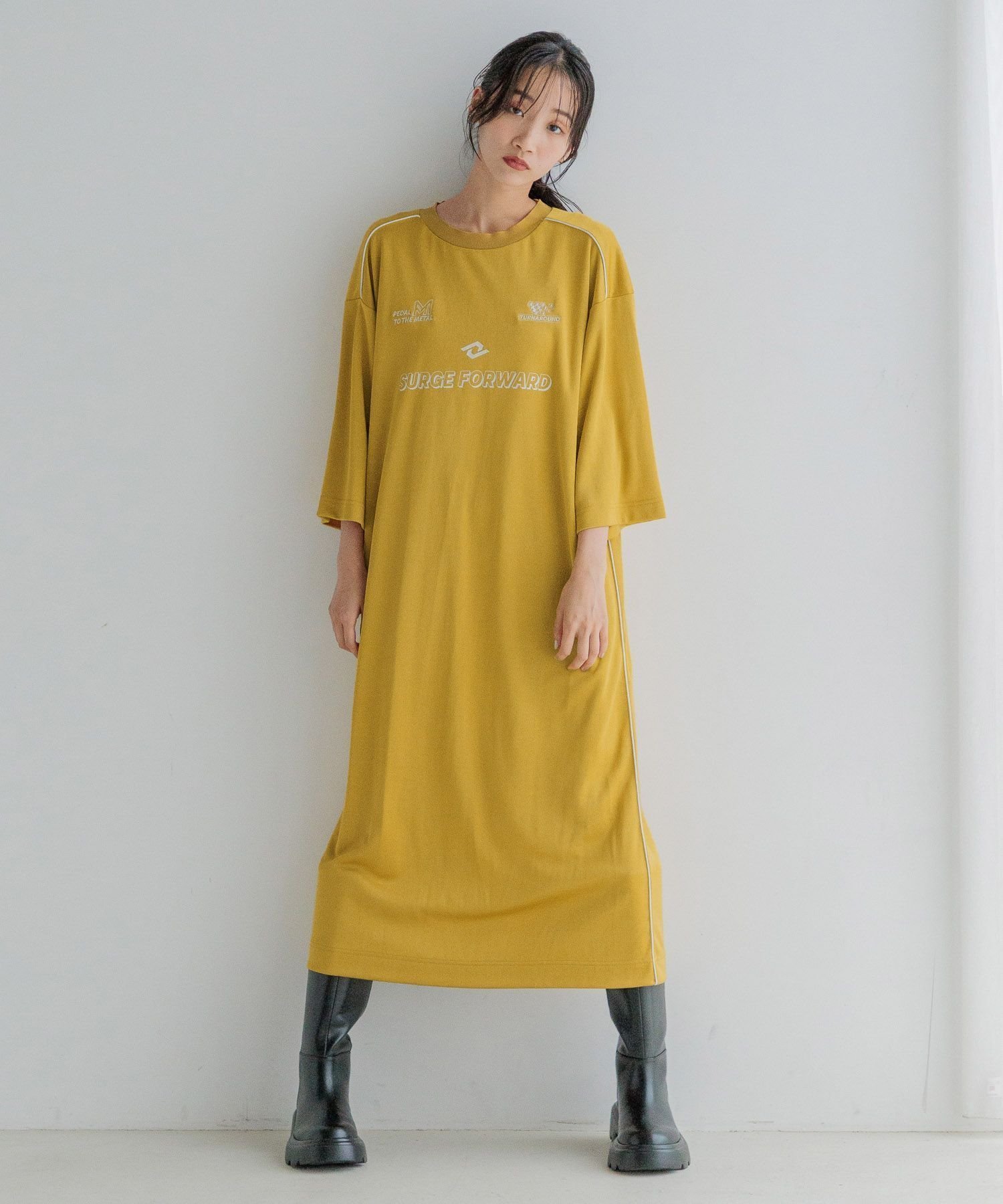 【ローリーズファーム/LOWRYS FARM】のGAMETワンピース 人気、トレンドファッション・服の通販 founy(ファニー) 　ファッション　Fashion　レディースファッション　WOMEN　ワンピース　Dress　おすすめ　Recommend　デニム　Denim　トレンド　Trend　パイピング　Piping　ビスチェ　Bustier　フェイス　Face　ボトム　Bottom　エレガント 上品　Elegant　 other-1|ID: prp329100004143888 ipo3291000000028462175