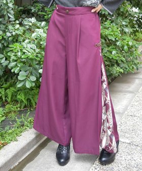 【アクシーズファム/axes femme】のスカーフ切替ワイドパンツ 人気、トレンドファッション・服の通販 founy(ファニー) ファッション Fashion レディースファッション WOMEN パンツ Pants エレガント 上品 Elegant スカーフ Scarf パール Pearl フェミニン Feminine ワイド Wide 人気 Popularity 切替 Switching |ID:prp329100004144725