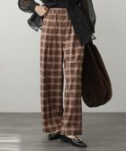 【ブージュルード/Bou Jeloud】のストレッチゆるテーパードパンツ 人気、トレンドファッション・服の通販 founy(ファニー) ファッション Fashion レディースファッション WOMEN パンツ Pants おすすめ Recommend ストレッチ Stretch チェック Check チュニック Tunic トレンド Trend ベーシック Basic マニッシュ Mannish 再入荷 Restock/Back In Stock/Re Arrival 秋 Autumn/Fall thumbnail BROWN|ID: prp329100004144752 ipo3291000000028475786