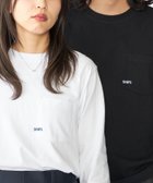 【シップス フォー ウィメン/SHIPS】の【WEB限定】SHIPS マイクロ SHIPSロゴ ポケット ロングスリーブ Tシャツ (ロンT) ライトホワイト|ID: prp329100004144787 ipo3291000000028883607