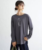 【エルビーシー/LBC】のGIRLプリントロンT 人気、トレンドファッション・服の通販 founy(ファニー) ファッション Fashion レディースファッション WOMEN トップス・カットソー Tops/Tshirt ロング / Tシャツ T-Shirts おすすめ Recommend イラスト Illustration スリーブ Sleeve デニム Denim フレア Flare プリント Print ボトム Bottom ラウンド Round ロング Long 定番 Standard 長袖 Long Sleeve thumbnail チャコール|ID: prp329100004144827 ipo3291000000028477113