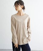 【エルビーシー/LBC】のGIRLプリントロンT 人気、トレンドファッション・服の通販 founy(ファニー) ファッション Fashion レディースファッション WOMEN トップス・カットソー Tops/Tshirt ロング / Tシャツ T-Shirts おすすめ Recommend イラスト Illustration スリーブ Sleeve デニム Denim フレア Flare プリント Print ボトム Bottom ラウンド Round ロング Long 定番 Standard 長袖 Long Sleeve thumbnail ベージュ|ID: prp329100004144827 ipo3291000000028477116