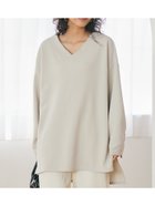 【コカ/COCA】のエンボスVネックプルオーバー 人気、トレンドファッション・服の通販 founy(ファニー) ファッション Fashion レディースファッション WOMEN トップス・カットソー Tops/Tshirt プルオーバー Pullover Vネック V-Neck ストレッチ Stretch ポケット Pocket thumbnail Lt.gray|ID: prp329100004144887 ipo3291000000028477687