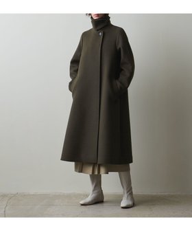 【ビューティ&ユース ユナイテッドアローズ/BEAUTY&YOUTH / UNITED ARROWS】 Steven Alan ウール ビーバー テント コート人気、トレンドファッション・服の通販 founy(ファニー) ファッション Fashion レディースファッション WOMEN アウター Coat Outerwear コート Coats カシミヤ Cashmere ショート Short スリーブ Sleeve トレンド Trend ミリタリー Military ロング Long 定番 Standard |ID:prp329100004144947