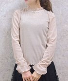 【アクシーズファム/axes femme】のタック*フレア袖ラメリブプルオーバー 人気、トレンドファッション・服の通販 founy(ファニー) ファッション Fashion レディースファッション WOMEN トップス・カットソー Tops/Tshirt プルオーバー Pullover インナー Inner ギャザー Gather ネックレス Necklace パール Pearl ビジュー Bijou フリル Frills フレア Flare thumbnail ピンク|ID: prp329100004144960 ipo3291000000028478119