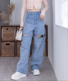 【クリア/clear】の2WAYセパレートデニムパンツ 人気、トレンドファッション・服の通販 founy(ファニー) ファッション Fashion レディースファッション WOMEN パンツ Pants デニムパンツ Denim Pants ショート Short スリット Slit デニム Denim ワイド Wide thumbnail LBL|ID: prp329100004144994 ipo3291000000028478325