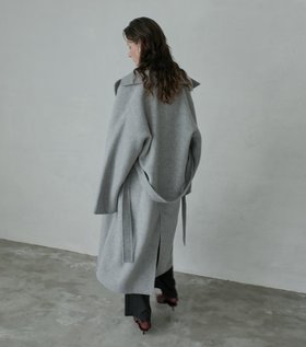 【ルシェル ブルー/LE CIEL BLEU】のダブルフェイスロングコート / Double Faced Long Coat 人気、トレンドファッション・服の通販 founy(ファニー) ファッション Fashion レディースファッション WOMEN アウター Coat Outerwear コート Coats おすすめ Recommend ガウン Gown ビッグ Big リュクス Luxe |ID:prp329100004145035