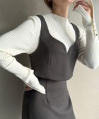 【ジュノア/JUNOAH】のウールライクビスチェ スカートSET 人気、トレンドファッション・服の通販 founy(ファニー) ファッション Fashion レディースファッション WOMEN セットアップ Setup スカート Skirt thumbnail グレー|ID: prp329100004145040 ipo3291000000028478524