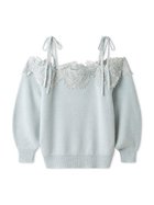 【スナイデル/SNIDEL】のレーストリミングオフショルプルオーバー 人気、トレンドファッション・服の通販 founy(ファニー) ファッション Fashion レディースファッション WOMEN トップス・カットソー Tops/Tshirt プルオーバー Pullover おすすめ Recommend ウェーブ Wave スカラップ Scalloped ストレート Straight ドッキング Docking ボトム Bottom リボン Ribbon レース Race ワイド Wide 人気 Popularity thumbnail LBLU[081]|ID: prp329100004145167 ipo3291000000028479315