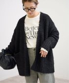 【フレームワーク/FRAMeWORK】のCURLY ガウンニット 人気、トレンドファッション・服の通販 founy(ファニー) ファッション Fashion レディースファッション WOMEN トップス・カットソー Tops/Tshirt ニット Knit Tops ガウン Gown フェザーヤーン Feather Yarn thumbnail ブラック|ID: prp329100004145174 ipo3291000000028888521