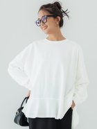 【コカ/COCA】の裾フレアチュニックロングTシャツ White|ID: prp329100004145228 ipo3291000000028479703