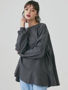 【コカ/COCA】の裾フレアチュニックロングTシャツ 人気、トレンドファッション・服の通販 founy(ファニー) ファッション Fashion レディースファッション WOMEN トップス・カットソー Tops/Tshirt シャツ/ブラウス Shirts/Blouses ロング / Tシャツ T-Shirts おすすめ Recommend なめらか Smooth デニム Denim フレア Flare ポケット Pocket モノトーン Monotone ロング Long thumbnail Charcoal|ID: prp329100004145228 ipo3291000000028479704