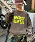 【チャオパニックティピー/CIAOPANIC TYPY】の【UNISEX】アシッドウォッシュ加工スウェット ブラウン|ID: prp329100004145285 ipo3291000000028612155