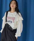 【コーエン/COEN】のスーベニアプリントフリルロングスリーブTシャツ OFF WHITE|ID: prp329100004145341 ipo3291000000028718917