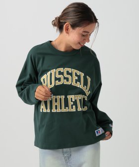 【ベイフロー/BAYFLOW】の【RUSSELL ATHLETIC (ラッセルアスレティック)】別注ロングスリーブロゴT 人気、トレンドファッション・服の通販 founy(ファニー) ファッション Fashion レディースファッション WOMEN アメリカン American スポーツ Sports 定番 Standard プリント Print ベーシック Basic 別注 Special Order ラッセル Russell ラバー Rubber おすすめ Recommend |ID:prp329100004145382