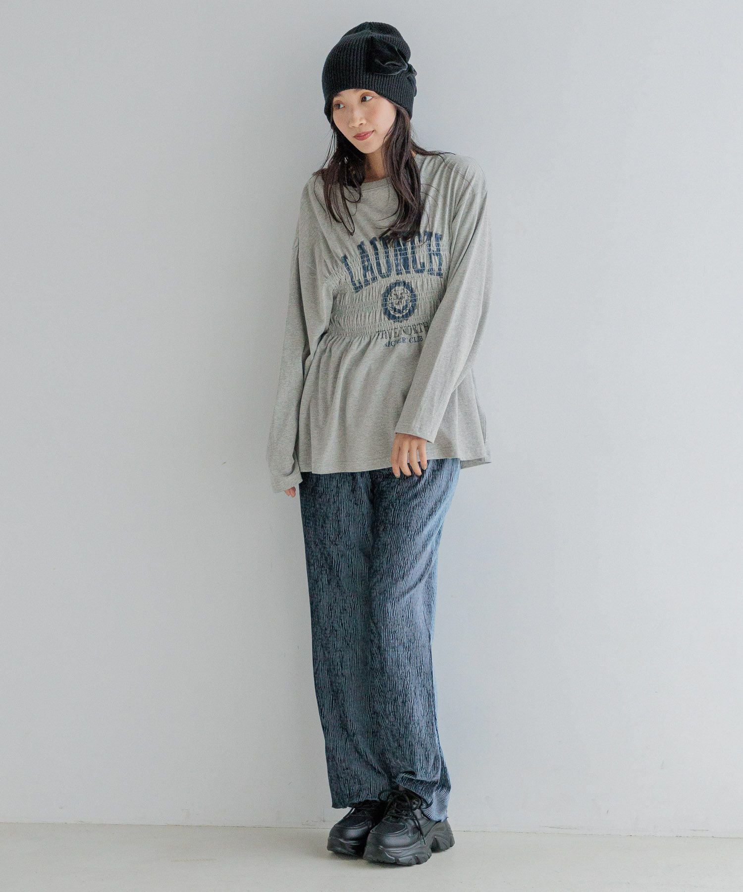 【ローリーズファーム/LOWRYS FARM】のリメイクシャーリングTLS 人気、トレンドファッション・服の通販 founy(ファニー) 　ファッション　Fashion　レディースファッション　WOMEN　シャーリング　Shirring　ボトム　Bottom　 other-1|ID: prp329100004145515 ipo3291000000028567110