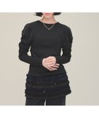 【ジーナシス/JEANASiS】のSoft Puff Pullover 人気、トレンドファッション・服の通販 founy(ファニー) ファッション Fashion レディースファッション WOMEN トップス・カットソー Tops/Tshirt プルオーバー Pullover インナー Inner ギャザー Gather スリーブ Sleeve ビスチェ Bustier thumbnail ブラック|ID: prp329100004145516 ipo3291000000028567121