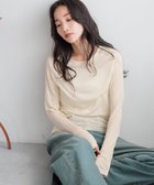 【ローリーズファーム/LOWRYS FARM】のセミシアークルーロングスリーブ 人気、トレンドファッション・服の通販 founy(ファニー) ファッション Fashion レディースファッション WOMEN おすすめ Recommend なめらか Smooth インナー Inner キャミソール Camisole シアー Sheer フィット Fit ボトム Bottom ワイド Wide エレガント 上品 Elegant thumbnail アイボリー08|ID: prp329100004145517 ipo3291000000028567128