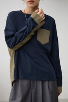 【アズール バイ マウジー/AZUL by moussy】のフハクキリカエプルオーバー 人気、トレンドファッション・服の通販 founy(ファニー) ファッション Fashion レディースファッション WOMEN トップス・カットソー Tops/Tshirt プルオーバー Pullover 2024年 2024 2024-2025秋冬・A/W Aw/Autumn/Winter/Fw/Fall/2024-2025 A/W・秋冬 Aw・Autumn/Winter・Fw・Fall-Winter ギャザー Gather タイトスカート Tight Skirt デニム Denim ドッキング Docking 秋 Autumn/Fall thumbnail NVY|ID: prp329100004145535 ipo3291000000028567430