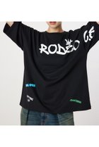 【ロデオクラウンズワイドボウル/RODEO CROWNS WIDE BOWL】のSTREET LOGO 5S Tシャツ 人気、トレンドファッション・服の通販 founy(ファニー) ファッション Fashion レディースファッション WOMEN トップス・カットソー Tops/Tshirt シャツ/ブラウス Shirts/Blouses ロング / Tシャツ T-Shirts プリント Print ボトム Bottom ポケット Pocket 秋 Autumn/Fall thumbnail BLK|ID: prp329100004145577 ipo3291000000028888552