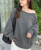 【ディスコート/Discoat】のピグメントワンショルスウェット 人気、トレンドファッション・服の通販 founy(ファニー) ファッション Fashion レディースファッション WOMEN トップス・カットソー Tops/Tshirt パーカ Sweats スウェット Sweat A/W・秋冬 Aw・Autumn/Winter・Fw・Fall-Winter シンプル Simple スウェット Sweat ダウン Down ティアードスカート Tiered Skirt デニム Denim バランス Balance ロング Long ワンショル One Shoulder ヴィンテージ Vintage 春 Spring 無地 Plain Color thumbnail チャコールグレー|ID: prp329100004145647 ipo3291000000028563892