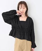 【スローブ イエナ/SLOBE IENA】のドロスト ギャザーブラウス 人気、トレンドファッション・服の通販 founy(ファニー) ファッション Fashion レディースファッション WOMEN トップス・カットソー Tops/Tshirt シャツ/ブラウス Shirts/Blouses 2024年 2024 2024-2025秋冬・A/W Aw/Autumn/Winter/Fw/Fall/2024-2025 おすすめ Recommend アクセサリー Accessories ギャザー Gather シャーリング Shirring チェック Check デニム Denim ペプラム Peplum ボトム Bottom thumbnail ブラック|ID: prp329100004145668 ipo3291000000028886677