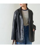 【フリークスストア/FREAK'S STORE】のテーラード フェイクレザー ジャケット【限定展開】 人気、トレンドファッション・服の通販 founy(ファニー) ファッション Fashion レディースファッション WOMEN アウター Coat Outerwear ジャケット Jackets A/W・秋冬 Aw・Autumn/Winter・Fw・Fall-Winter 冬 Winter ジャケット Jacket テーラード Tailored ビッグ Big フェイクレザー Faux Leather マニッシュ Mannish 定番 Standard thumbnail ブラック|ID: prp329100004146053 ipo3291000000028772545