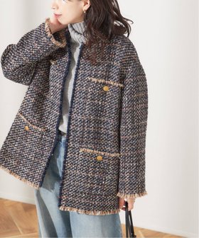 【ジャーナルスタンダード レサージュ/journal standard L'essage】の《SP》GIOLICAツイードBIGジャケット 人気、トレンドファッション・服の通販 founy(ファニー) ファッション Fashion レディースファッション WOMEN アウター Coat Outerwear ジャケット Jackets 2024年 2024 2024-2025秋冬・A/W Aw/Autumn/Winter/Fw/Fall/2024-2025 おすすめ Recommend オケージョン Occasion グラデーション Gradation ジャケット Jacket ツイード Tweed トレンド Trend |ID:prp329100004146148