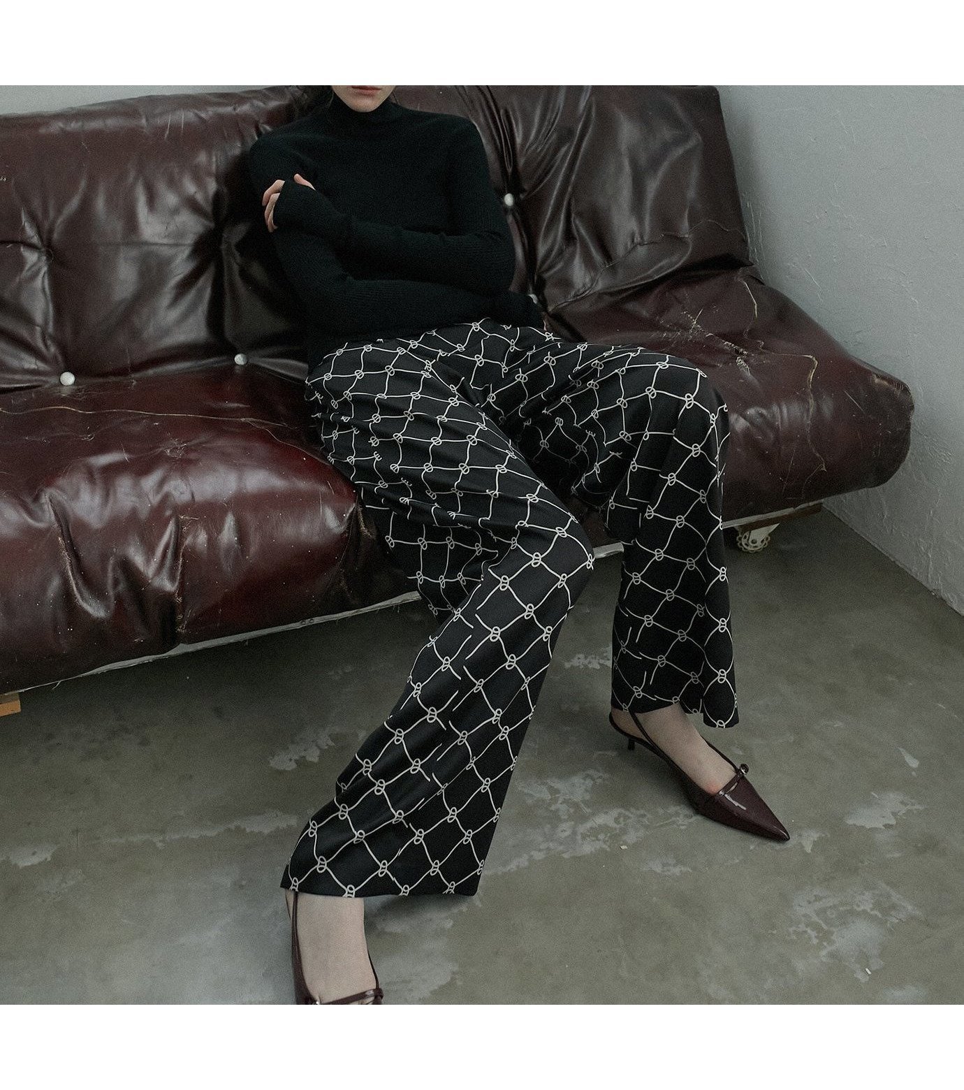 【ルシェル ブルー/LE CIEL BLEU】のジオメトリックプリントパンツ / Geomtric Print Pants 人気、トレンドファッション・服の通販 founy(ファニー) 　ファッション　Fashion　レディースファッション　WOMEN　パンツ　Pants　サテン　Satin　シンプル　Simple　ヴィンテージ　Vintage　エレガント 上品　Elegant　 other-1|ID: prp329100004146366 ipo3291000000028493513