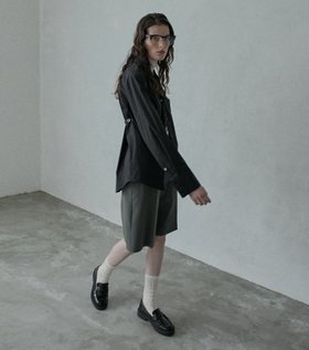 【ルシェル ブルー/LE CIEL BLEU】のオックスフォードバミューダパンツ / Oxford Bermuda Pants 人気、トレンドファッション・服の通販 founy(ファニー) ファッション Fashion レディースファッション WOMEN パンツ Pants センター Center ダブル Double |ID:prp329100004146369